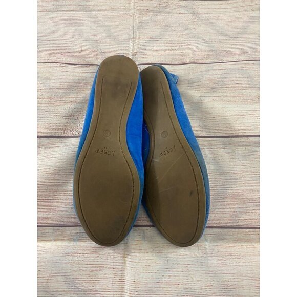 J.Crew Women's Blue Suede Casual Flats - 9 - Picture 5 of 10